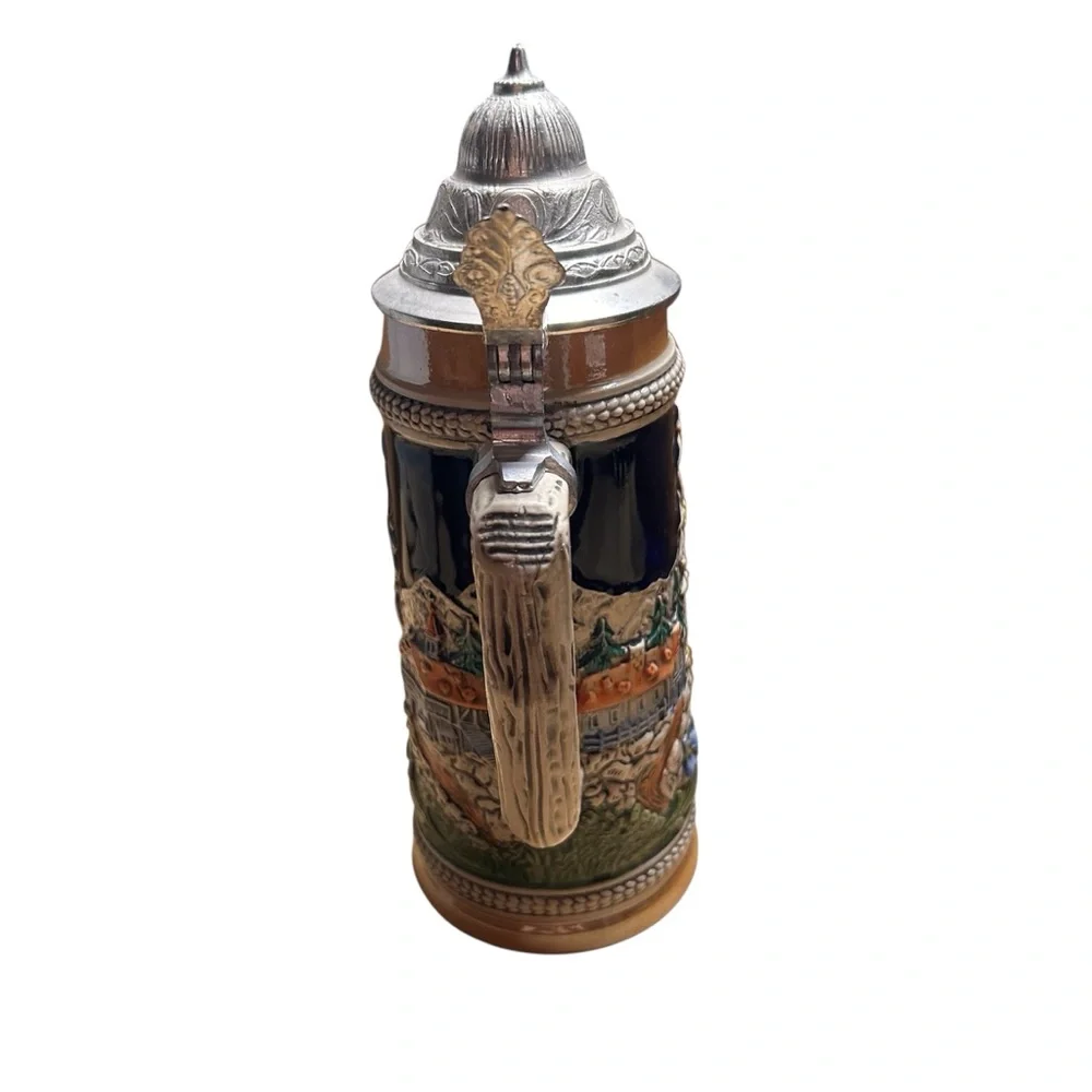 VINTAGE 1970’s Berlin Beer Stein with Lid Original Gerz Gerzit Germany EUC